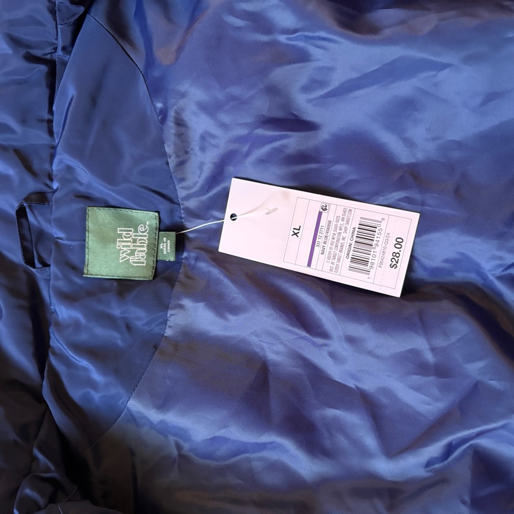 Wild Fable NWT Royal Blue Puffer Vest - Picture 4 of 8